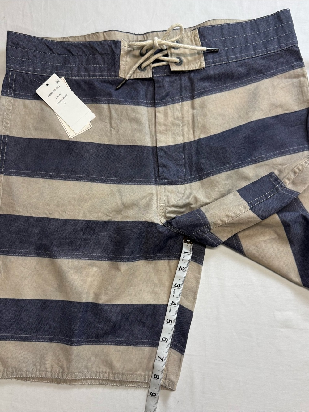 Ralph Lauren double RL Striped Twill Short 59% cotton 41% nylon - Picture 4 of 16